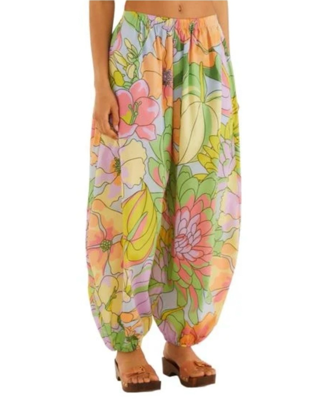 FARM RIO Women's Spring Affair Balloon Pants Size S Retail $398